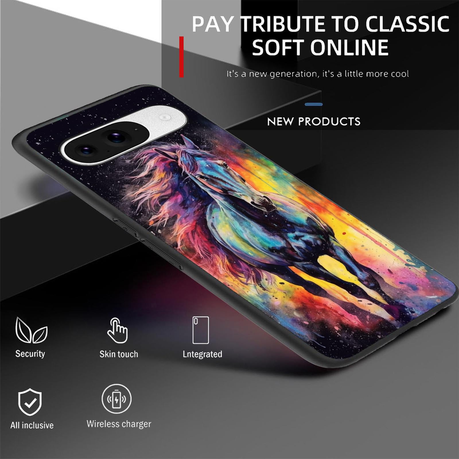 Designed For Google Pixel 9 Pro Case,Soft Frosted Tpu Ultra Thin Cover,Shock-Absorption,Anti-Scratch Protective Case For Google